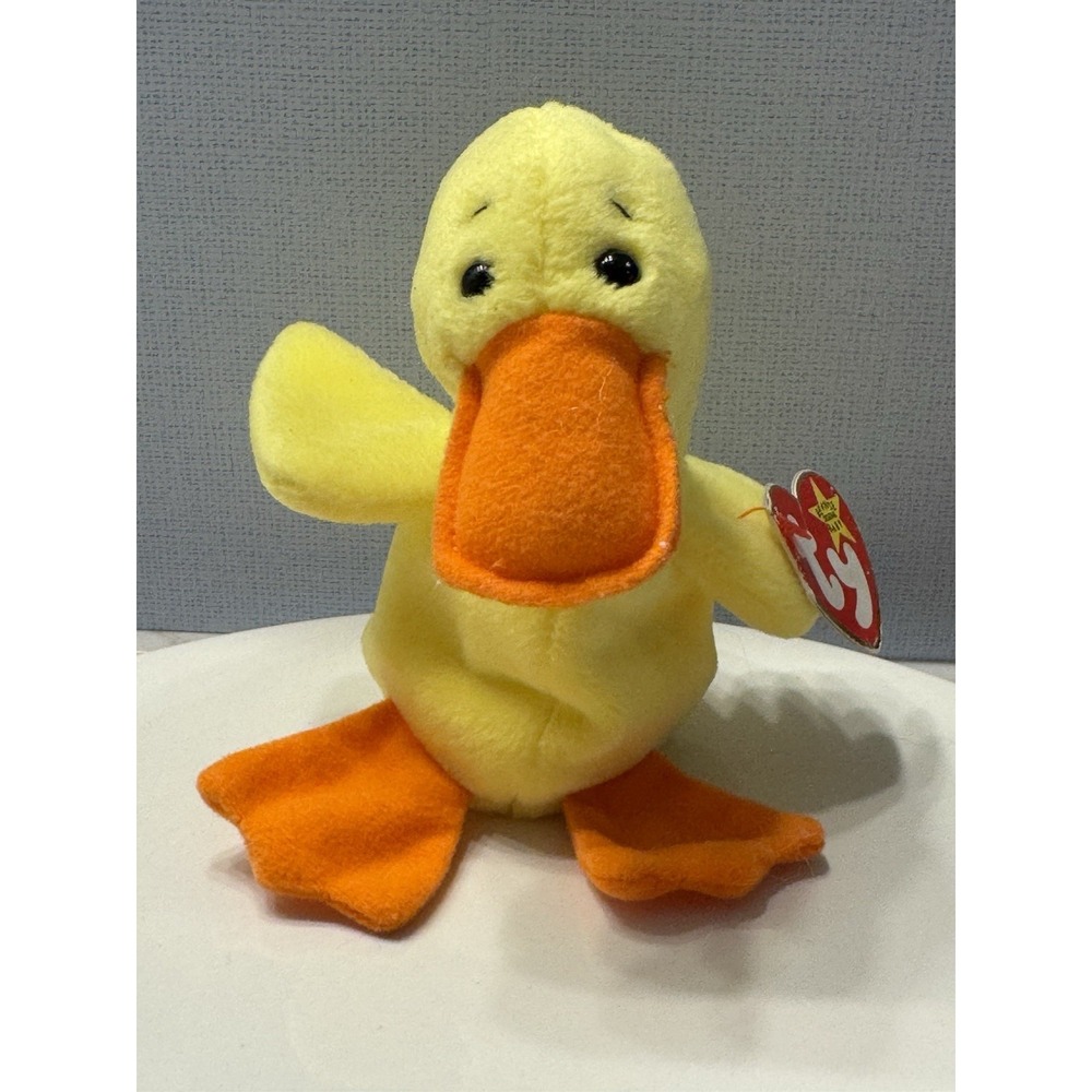 Ty Beanie Baby - Quackers The Duck 6" Plush Toy (4024)